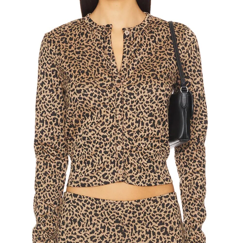 Lioness Revolve Leopard Cardi